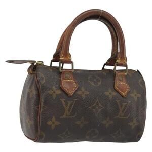 LOUIS VUITTON Monogram Mini Speedy Hand Bag M41534 LV Auth 157943